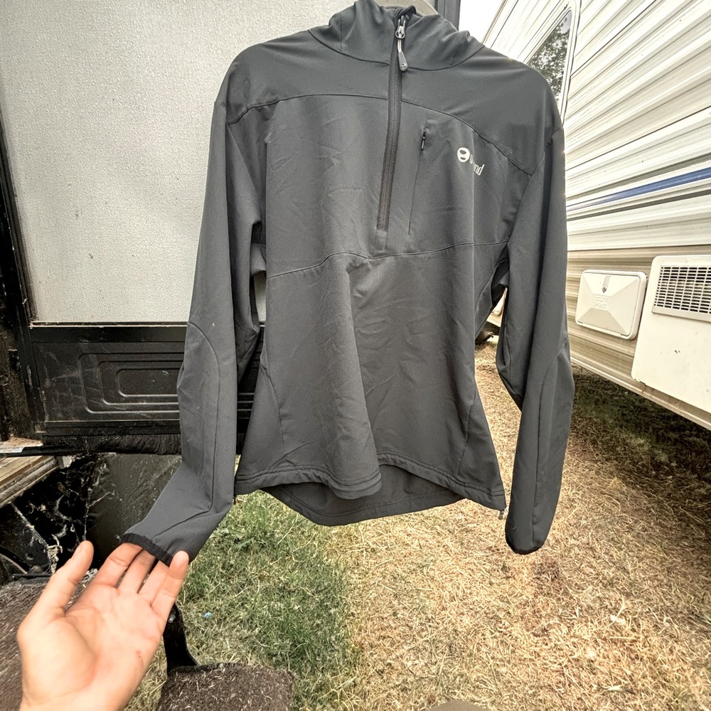 Ground women’s pertex ‘equilibrium’ stretch wind shirt/ anorak